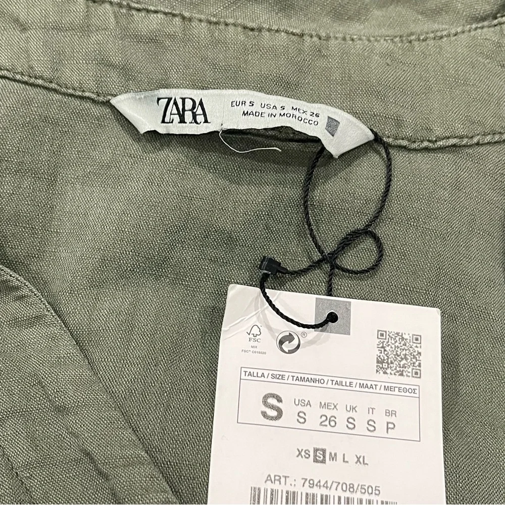 Zara Linen Blend Jumpsuit